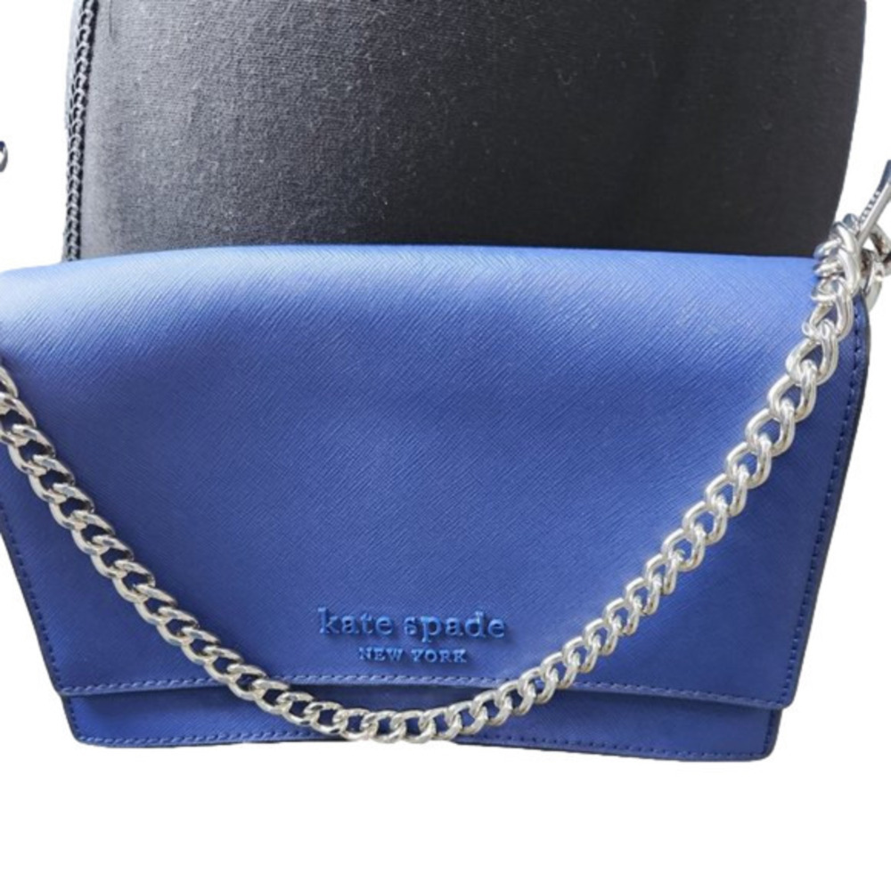 P147.  Kate Spade Cameron convertible Blue Saffiano Leather Crossbody Bag